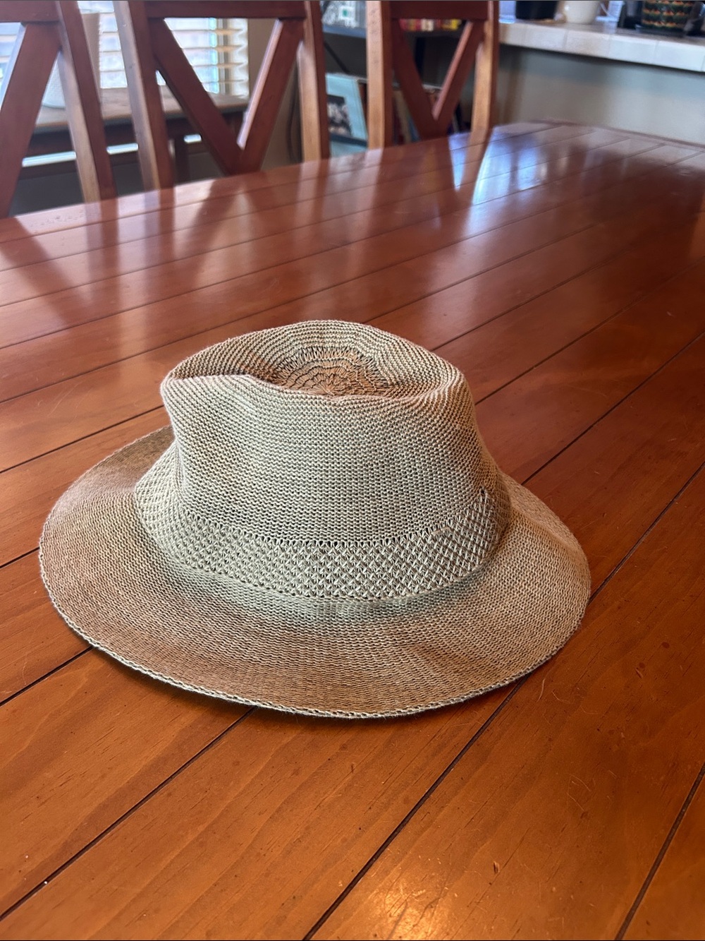 Weatherproof Natural Straw Fedora Wide Brim Hat